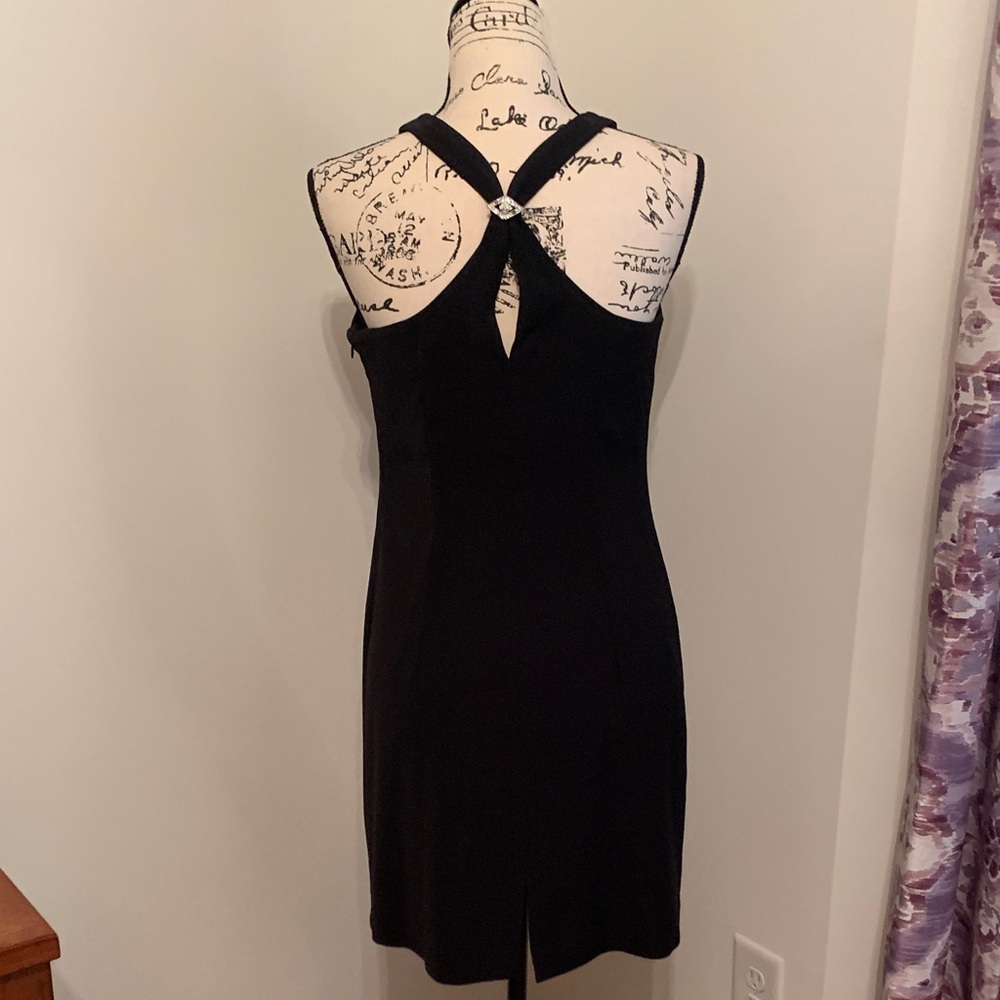 Vintage CDC Petites Classic Cocktail Mini Dress (Black) - Picture 7 of 14
